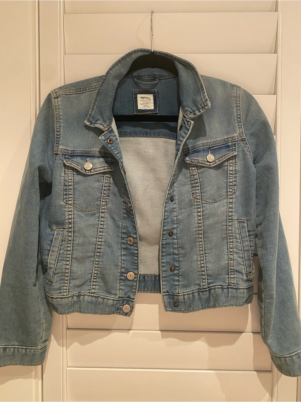 GAP Light Wash Denim Jacket Youth XXL